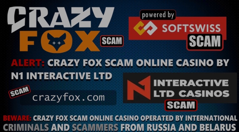 Crazy Fox  Casino, scam by softswiss NV and softswiss